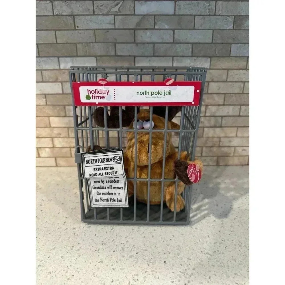 North Pole Jailโ dandee singing deer new in package (n)